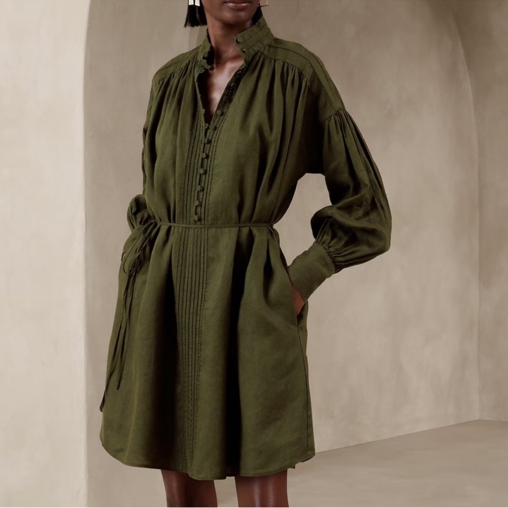 Banana Republic European Linen Mini Dress